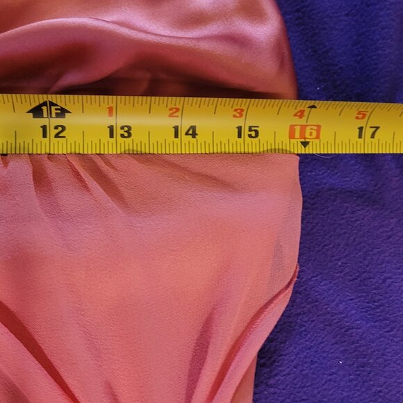 🎀Bebe Silk Cami Sheer Silk Overlay and Trailing Side Ties -- Beautiful! - Picture 8 of 10